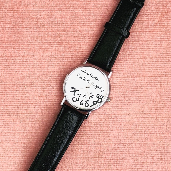 “Whatever. I’m Always Late” Black Watch - Picture 1 of 2